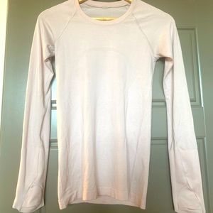 Lululemon Swiftly Tech Long Sleeve Shirt 2.0 - Size 4 - Feather Pink